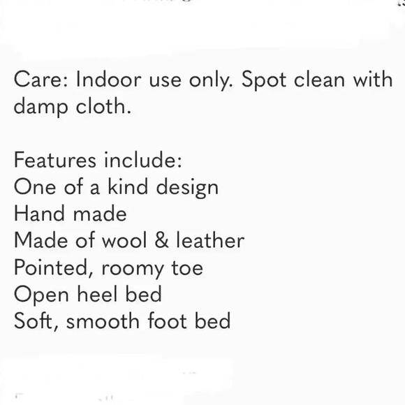 Verve Culture Moroccan Kilim Wool Slippers Blue, Cream, Maroon, Size Medium - Picture 10 of 10